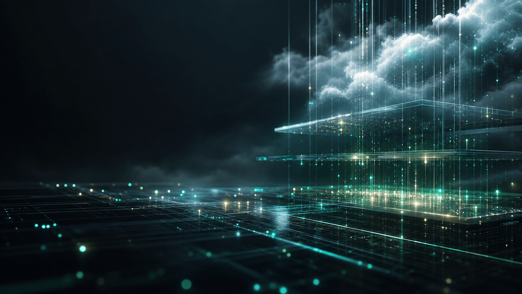Abstract AI infrastructure background